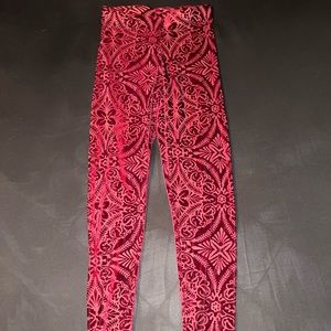 XS Burned Velvet Wine leggings by Blackmilk Clothing brand new with tags
